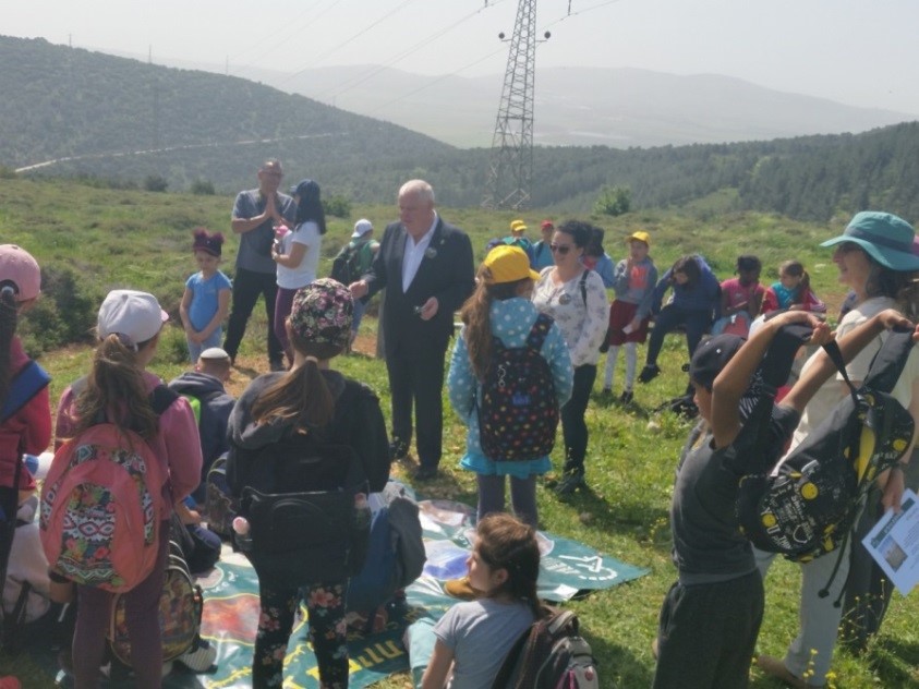 ביקור ראש העיר ביום השיא בשמורת האירוסים - מרץ 2018 - צילום רחל אשכול, רט"ג