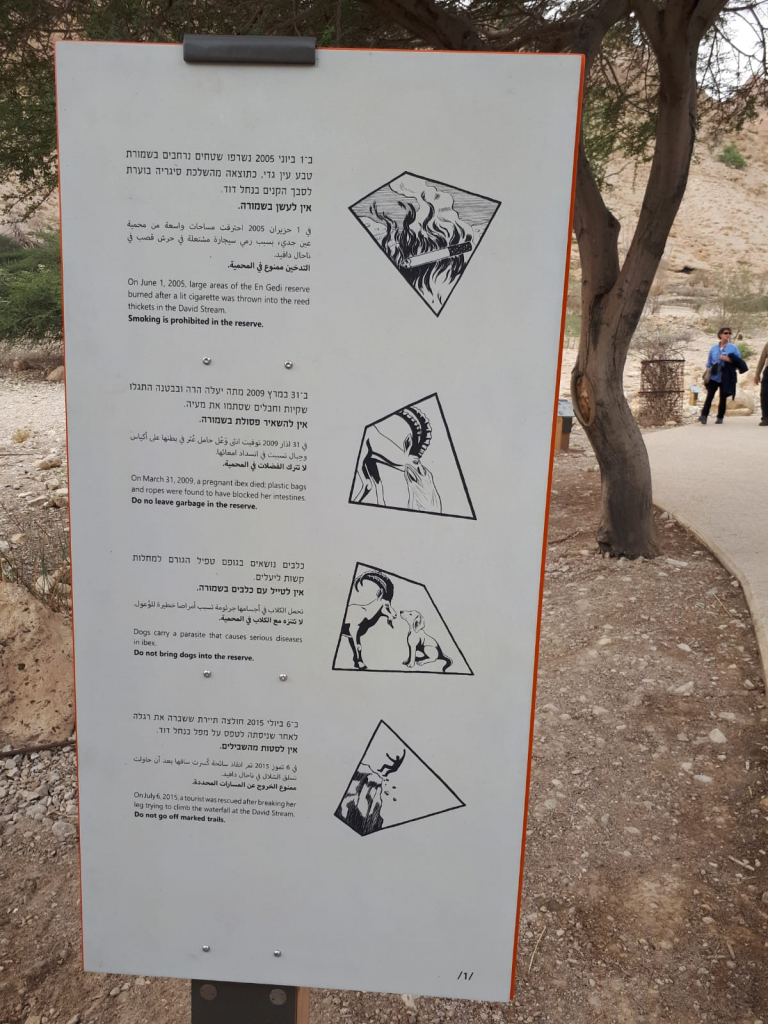 שילוט בעין גדי5