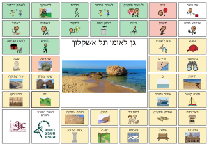לוח תקשורת תומכת וחליפית (תת"ח) גן לאומי אשקלון, עמותת אייזק ישראל