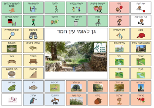 לוח תקשורת תומכת וחליפית (תת"ח) גן לאומי עין חמד, עמותת אייזק ישראל